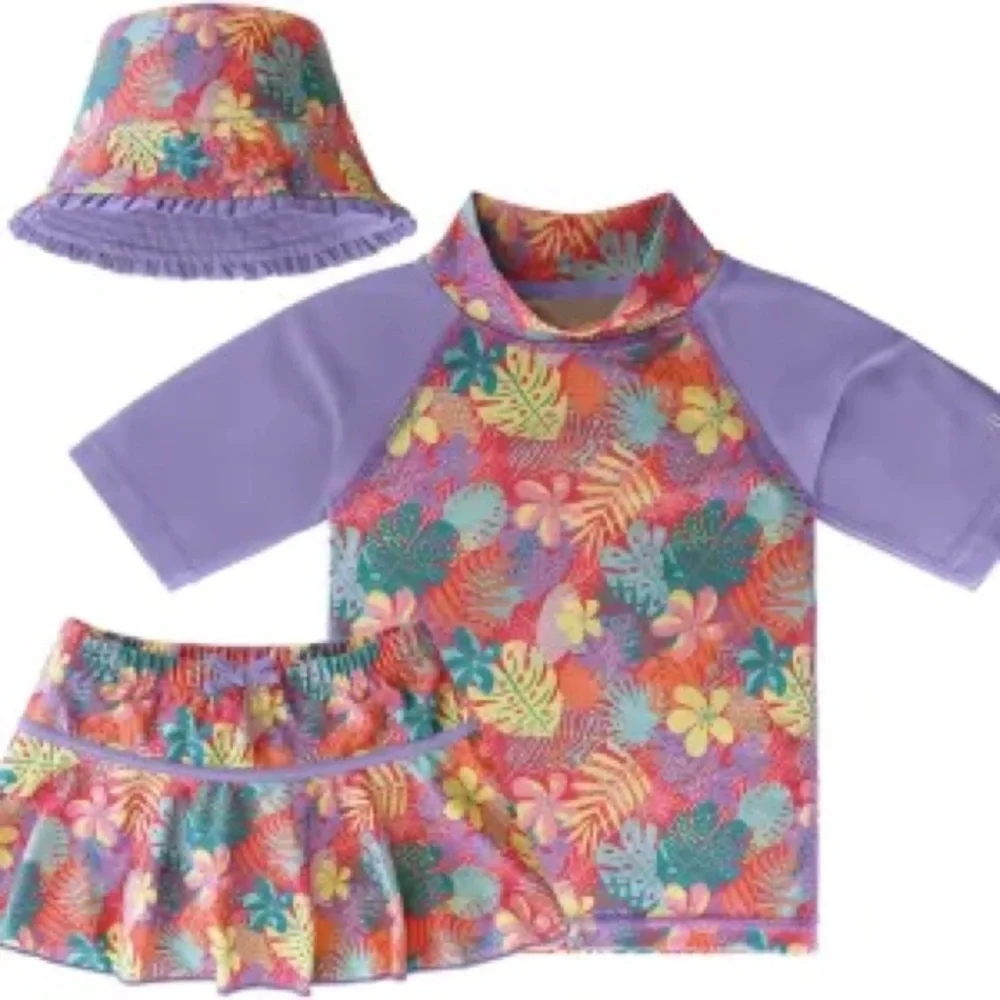 UV SKINZ UPF 50+ Girls 3-Piece Swim Set | (12-18 m